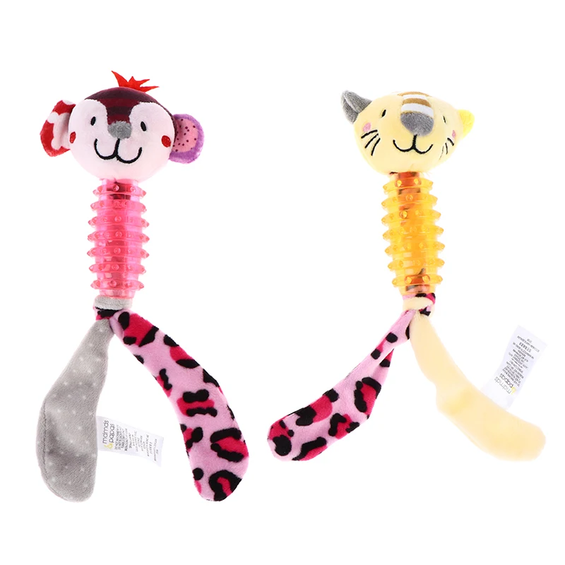 

Игрушки для собак интерактивный плюшевый мультфильм животных в форме куклы с резинового корпуса молярная