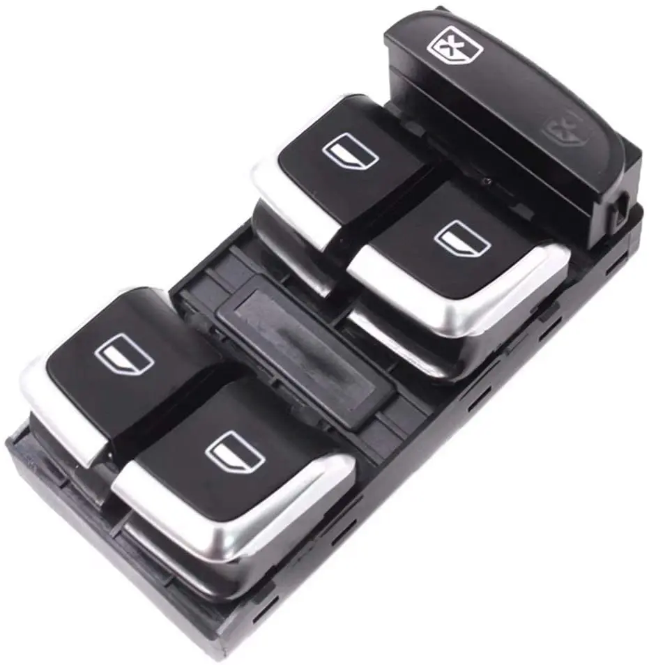 

8KD959851A хромированные боковые электрические переключатели управления главным окном для AUDI A4 S4 Q5 B8 Allroad 8K0959851F