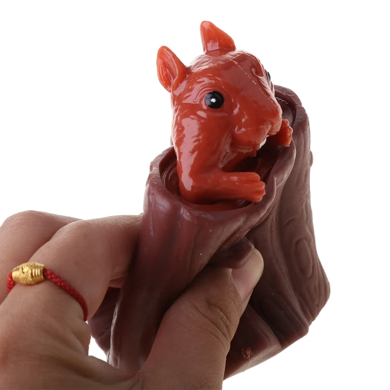 

Squeeze Squirrel Cup Children Toy Evil Decompression Tree Stumps Silicone Fidget