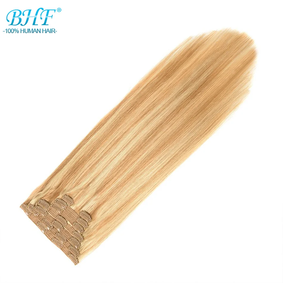 BHF Full Head Clip in Human Hair Extensions 160g to 280g Natural Human Hair Remy Hair Clip Ins