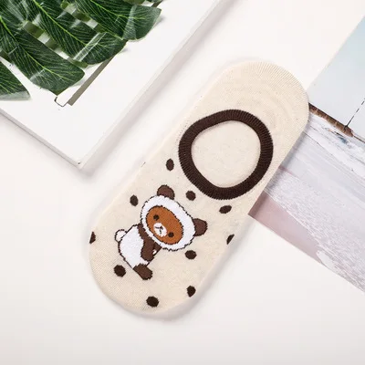 Носки с мультипликационным принтом Rilakkuma Kiiroitori, милые забавные носки, новинка, персонализированные женские хлопковые носки, calcetines mujer divertido - Цвет: 1-3