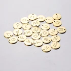 Fnixtar 26 шт. 12 мм круглые лазерной гравировки букв подвески нержавеющая сталь Зеркальная полировка талисманы с инициалами для плетения браслетов, ожерелий и браслетов ювелирные изделия