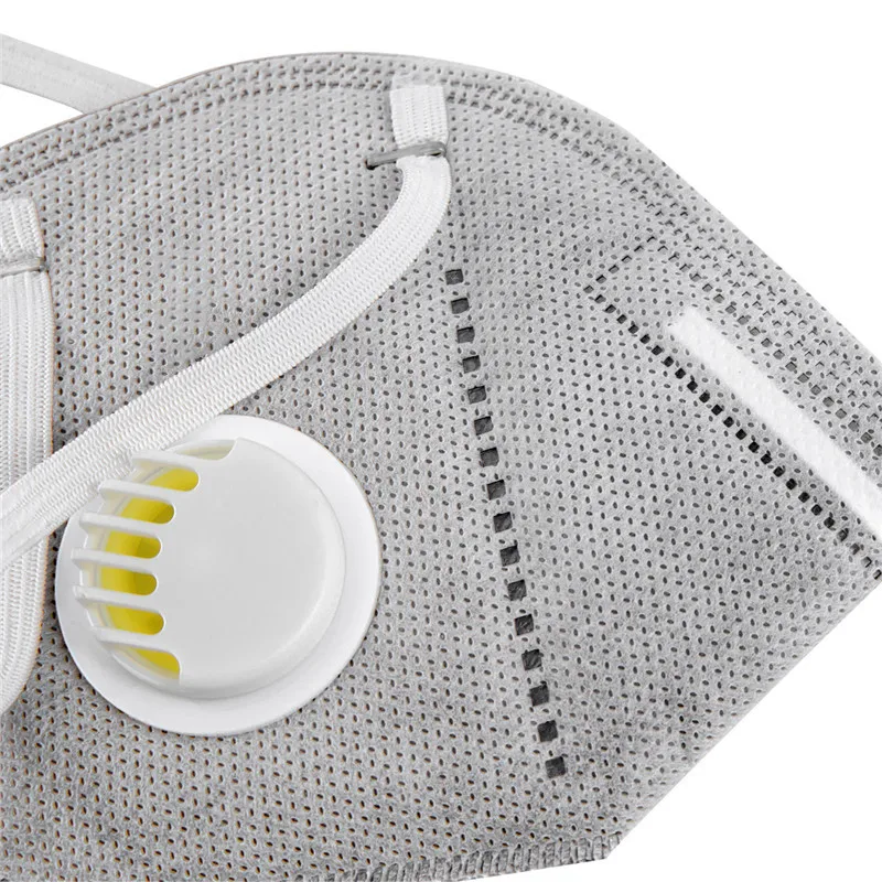 

50/100 Pcs KN95 Face Mask with Breathing Valve Dust Masks with Valved Dust-proof Face Mask Face Equivalent To FFP2 Close To FFP3
