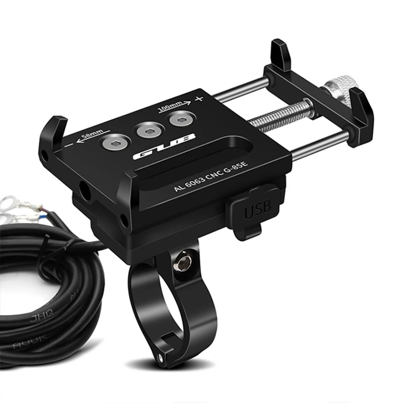 GUB держатель для телефона для велосипеда USB Chargerable алюминиевый сплав MTB дорожный велосипед мото gps подставка для смартфона подставка для 4-6," поддержка телефона