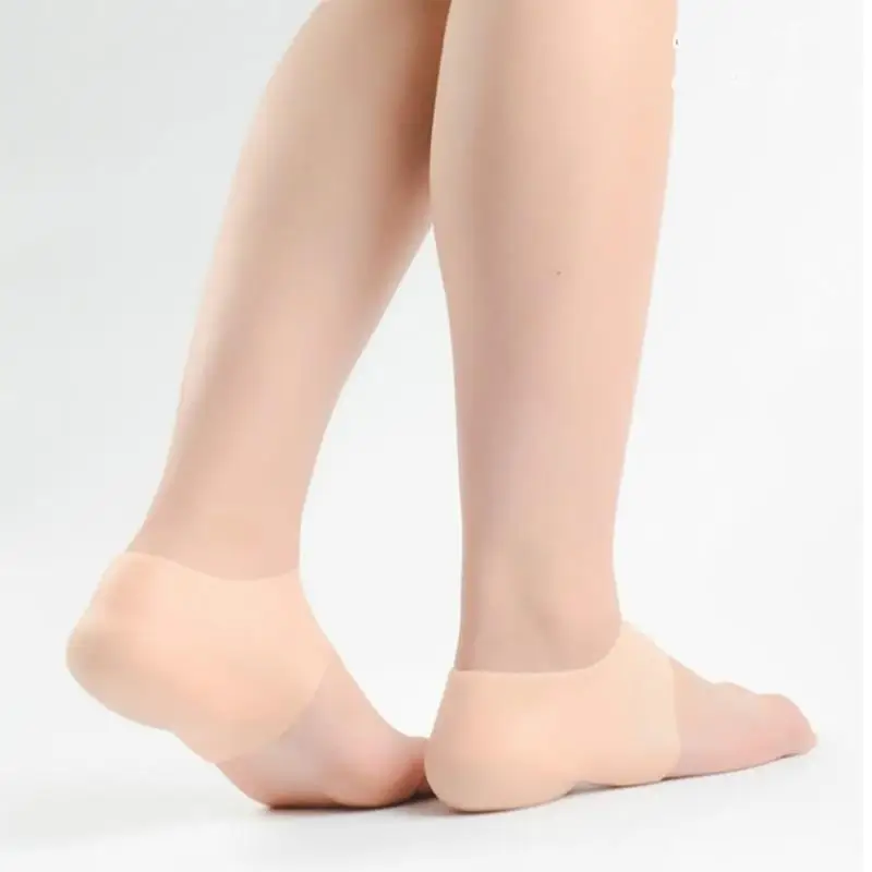 2pcs Invisible Increase Heel Height Socks 3-3.5cm L SIZE Solid Resistant Silicone Insoles for Men Feet Anti-Slippery Pads | Красота и