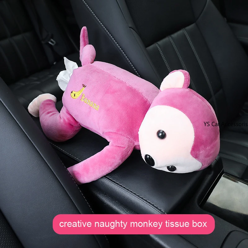 Автомобильный подвесной держатель из ткани с милой обезьяной Чехол для