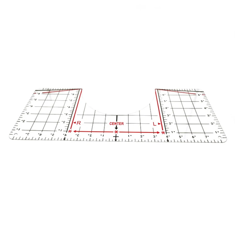 

T-Shirt Ruler Guide Center Alignment Tool for Vinyl Placement Design Tops Shirt Large Ruler for Shoulder Crew Neck JR Deals