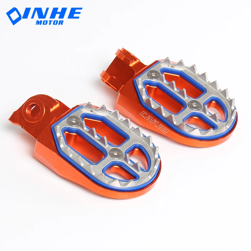 

CNC Billet MX Foot Pegs Rests Pedals For 65 85 125 250 300 450 525 530 EXC SX SXF XCF SMR Motorcycle Motocross Enduro Supermoto