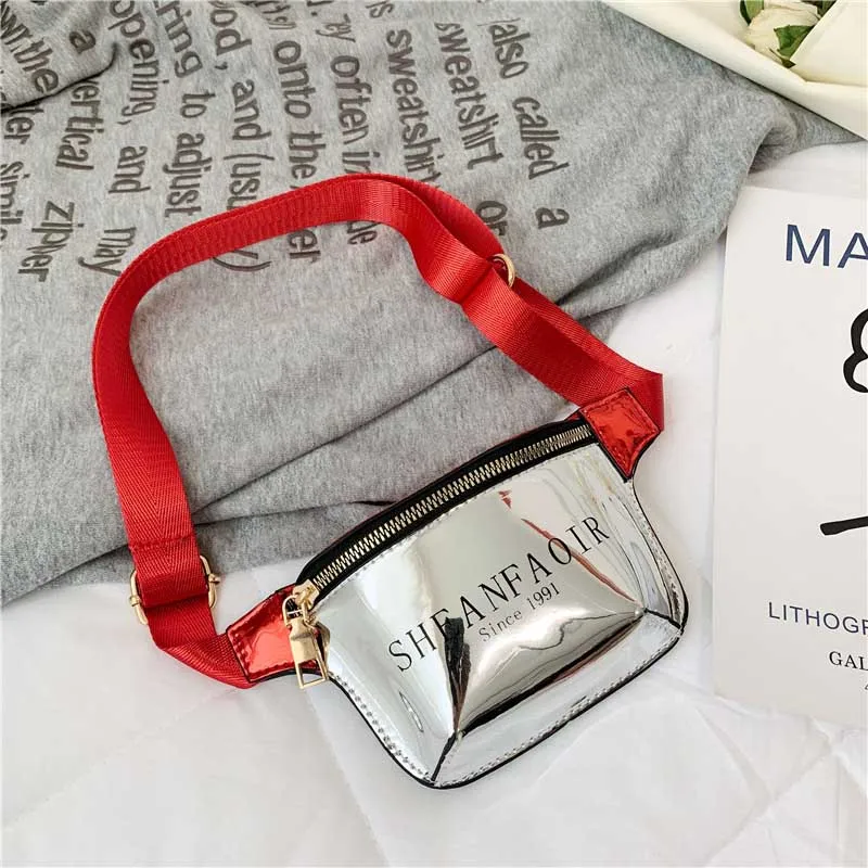 White Waist bag Новая детская поясная сумка для детей, Кожаная поясная сумка для девочек, нагрудная сумка, вместительная набедренная сумка, сумки в виде почек и бананов, сумки через плечо - Цвет: White Waist bag