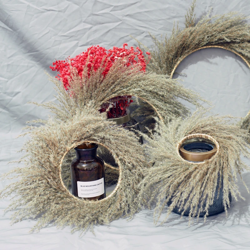 

Christmas Decoration Noel Pampas Grass Garland Immortal Gypsophila Garland Handmade Decorations Cadeaux Pour Les Invités