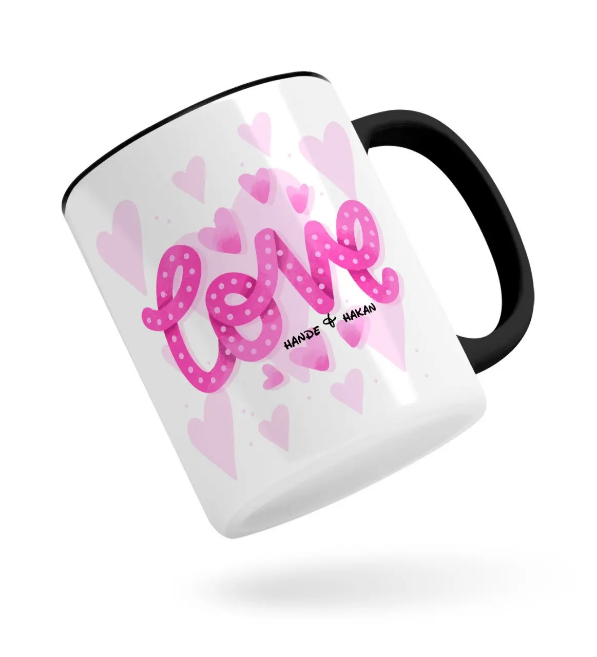 

Персонализированные милого дизайна черная кружка Bardak-6