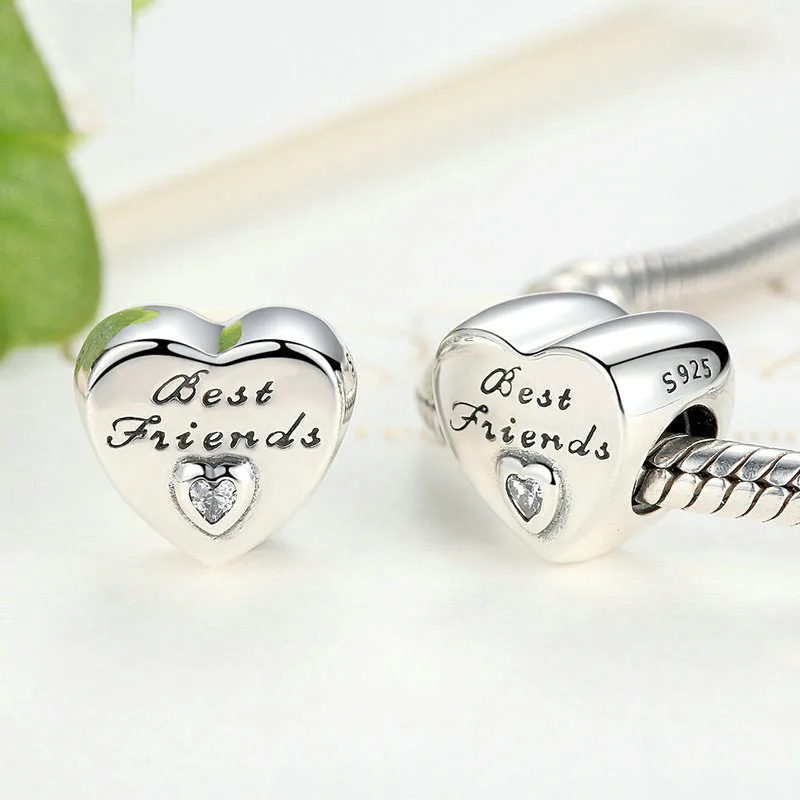 Мерцающие серебряные бусины с зажимом от солнца лучшая подруга Нан Сова сделай