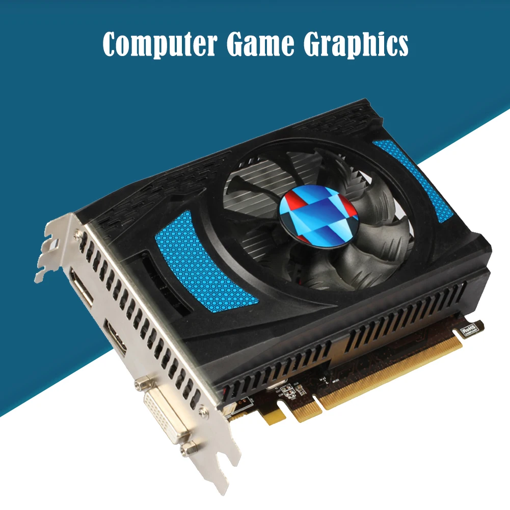 Видеокарта Yeston RX550 4 ГБ 3 0 бит GDDR5 для настольного компьютера Pcie 8X HDMI DVI-D игровые