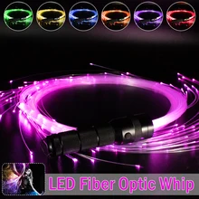 LED Fiber Optic Whip 360 Degree More Modes and Effects Light Up Waving Holiday Parties Lighting Fiber Optic Dance Whips