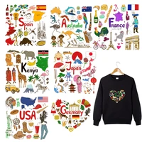 cute diy iron on transfers patches for clothing thermo stickers on clothes stripes heat transfers for clothing applique 45