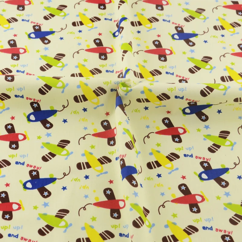 Хлопчатобумажная ткань бежевая плоская домашний текстиль лоскутное шитье