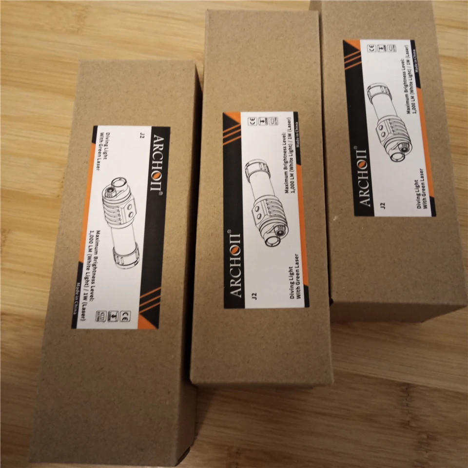 Аркон J2 2 в 1 1000 люмен 100м Подводное погружение вспышки освещения тренировочная команда Ватт Зеленый лазерный светильник для дайвинга.