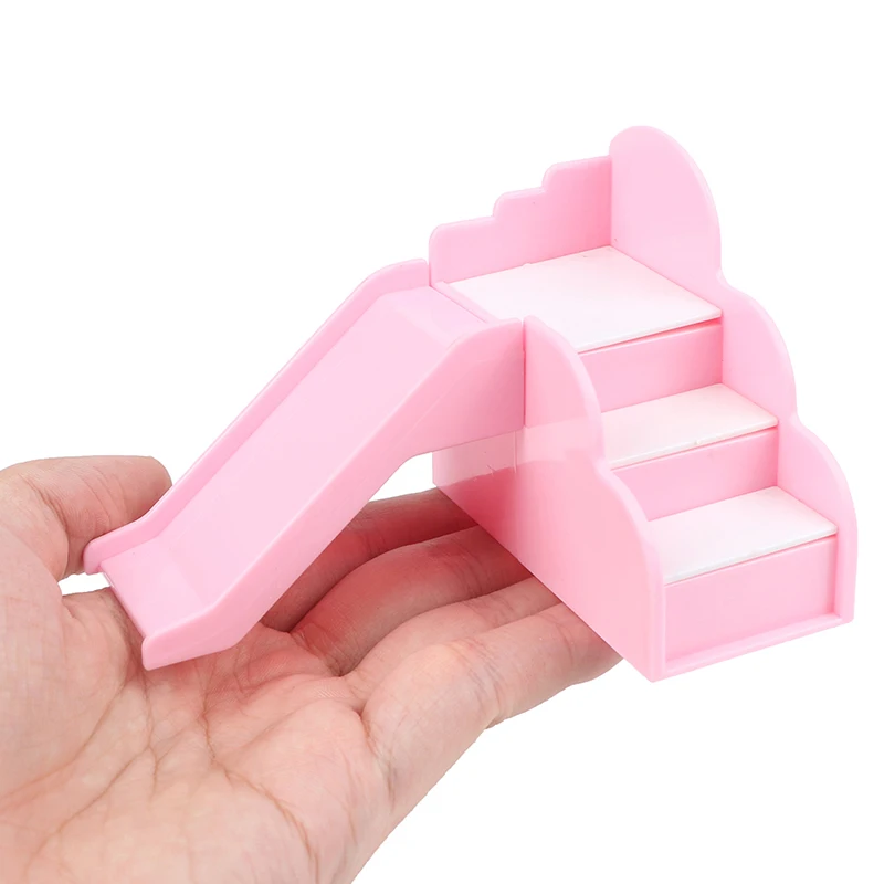 

1PC Dollhouse Miniature Slide Amusement Park for Doll Furniture Kindergarten Slide Swing Play House Toy
