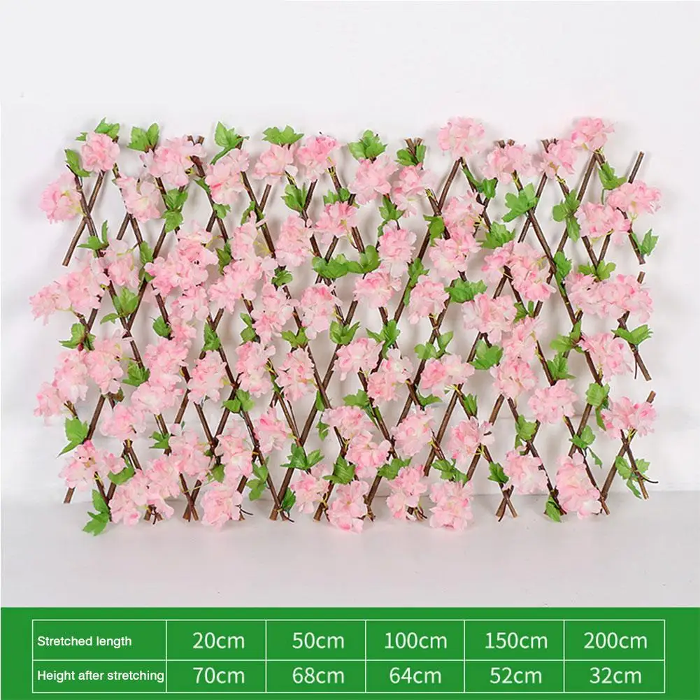

Artificial Wooden Telescopic Fence Telescopic Fence Garden Decoration Privacy Mesh Grille Privacy Barrier Artificial Fence