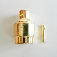 1x pcs connector sma male plug solder for semi rigid rg402 0 141 cable coax jack brass gold plated straight rf adapters