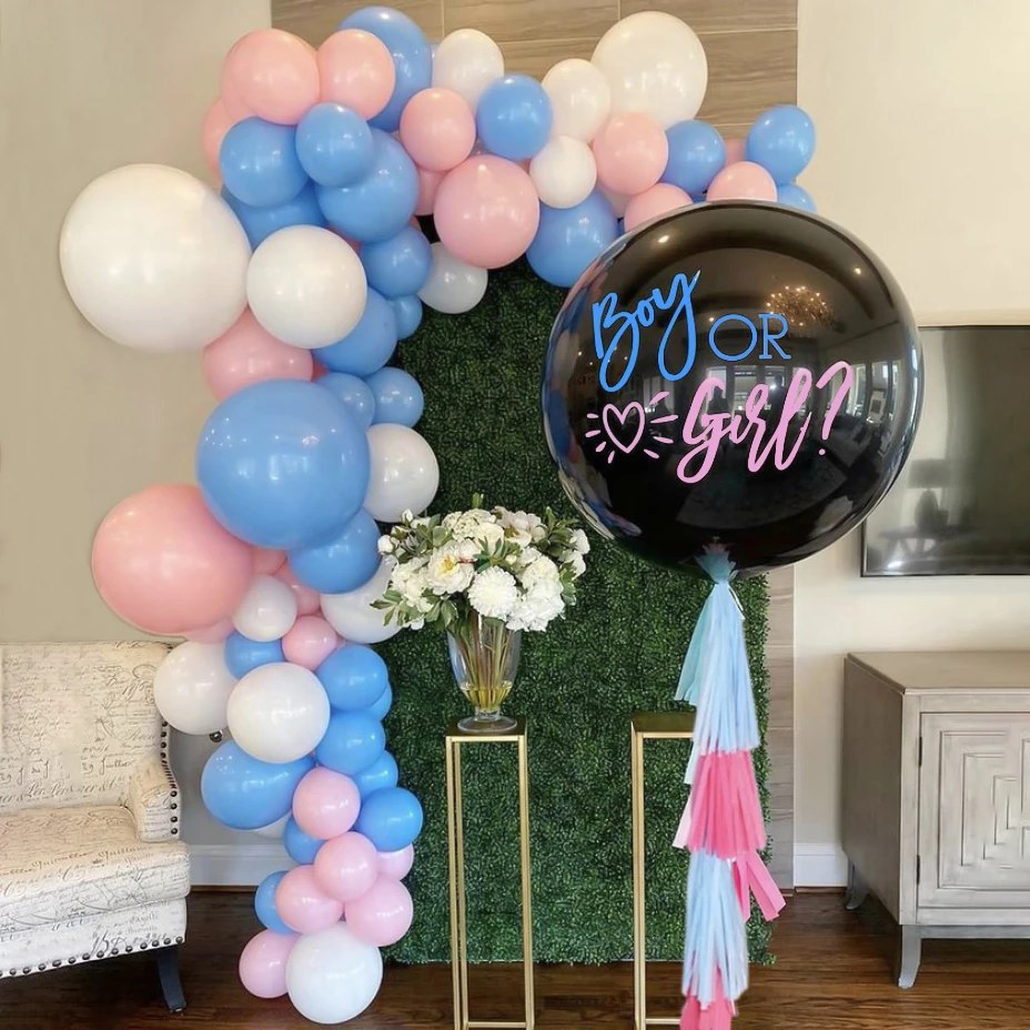 Декор для вечевечерние по половой расцветке пастельные воздушные шары гирлянда