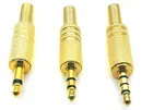 10 шт. золотой пластине 3,5 мм подойдет как для повседневной носки, так стерео 4-полюсный разъем аудио разъем адаптера