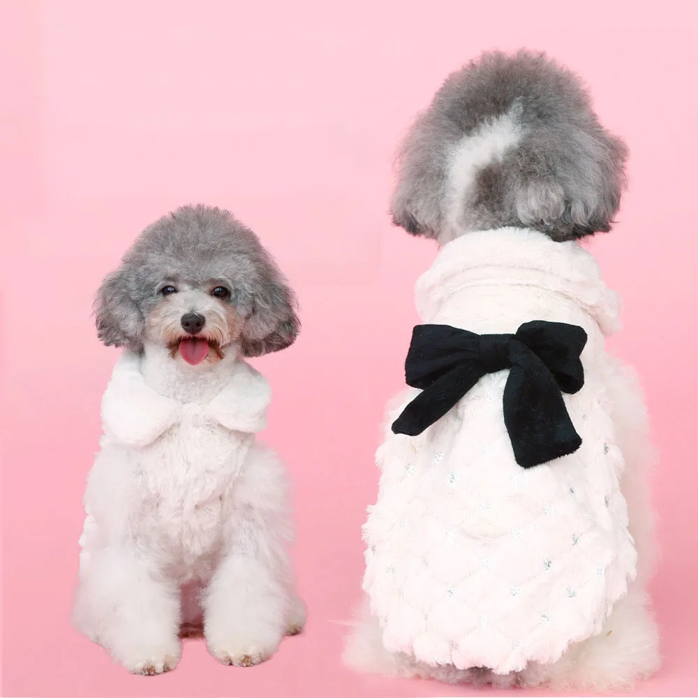 Благородная одежда для домашних животных костюм собак Kawaii французский жилет с