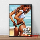 Видеоигра Gta 5 Grand Theft Auto постеры и фотообои на стену картины для спальни Obrazy