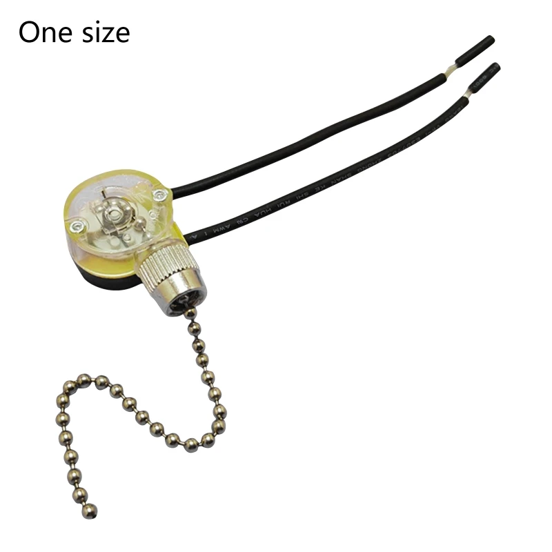 

JX42B 250V DIY Wall Light Pull Chain Cord Controller Switch for Ceiling Fan Lamp