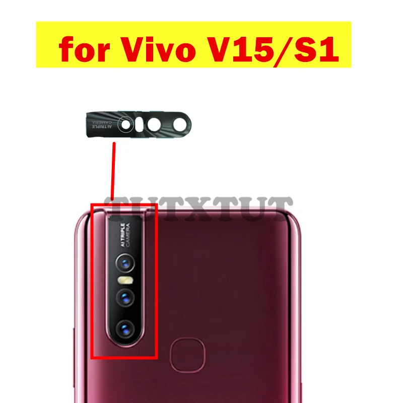 Buy 2PCS for Vivo V15/ S1 Back Camera Glass Lens Main Rear with Glue Repair Spare Parts on