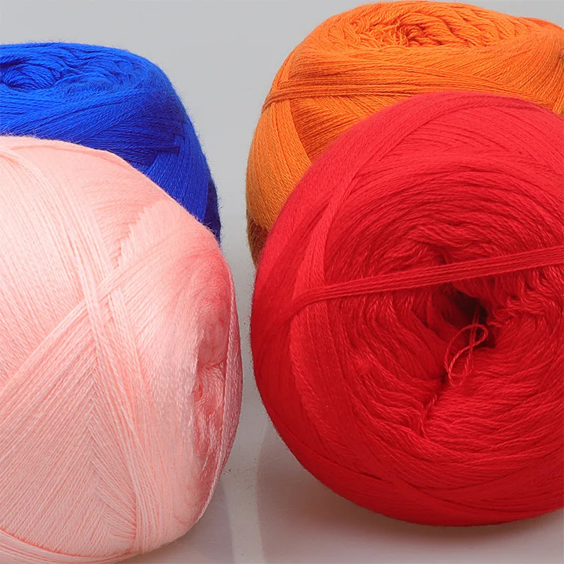 100 г мерсеризованная хлопковая смешанная пряжа ручная вязка не скатывается