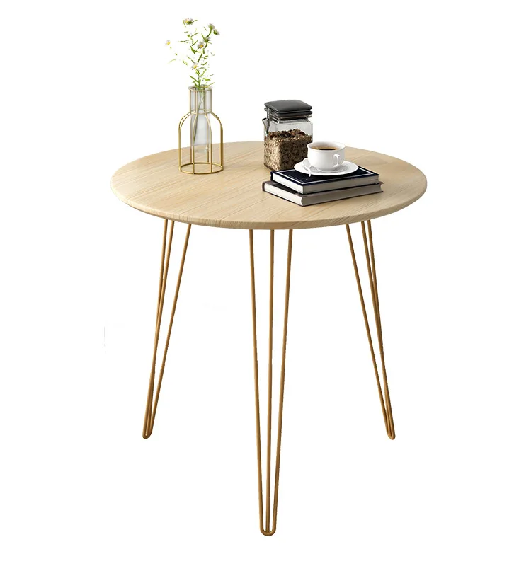 

Nordic sofa side table for living room iron tea table simple bedside table round table balcony small coffee table
