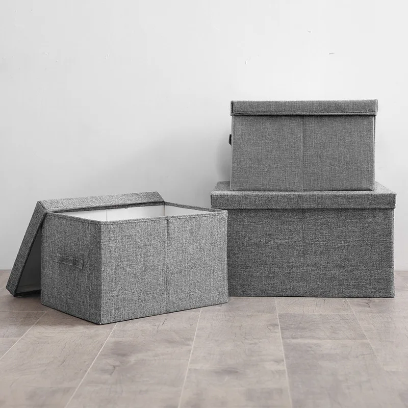 Тканевые ящики для хранения с крышками складной ящик одежды тканевый контейнер