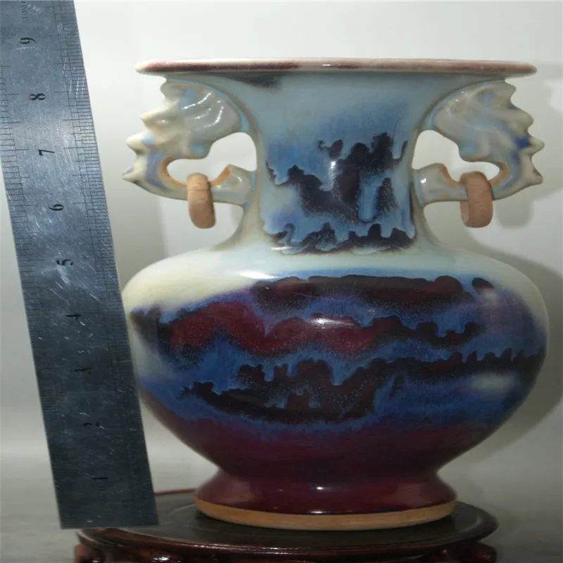 Китайский античный взломать печь для обжига глазури фарфоровая ваза под старину