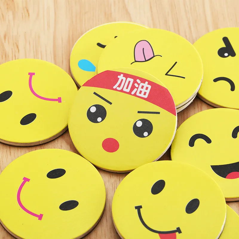 Красочные Мультяшные магнитные наклейки на холодильник Детские деревянные