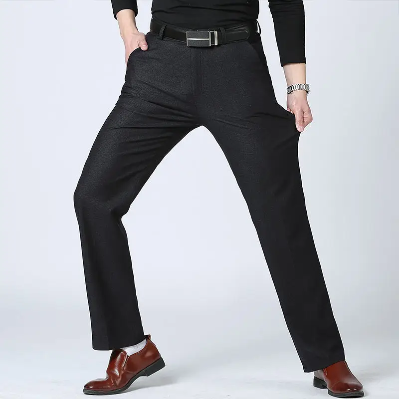 

Mens Grey Dress Pants Formal Business Classic Suit Pants Mens Casual Dress Suit Man Office Work Slim Fit Male Casual Trousers