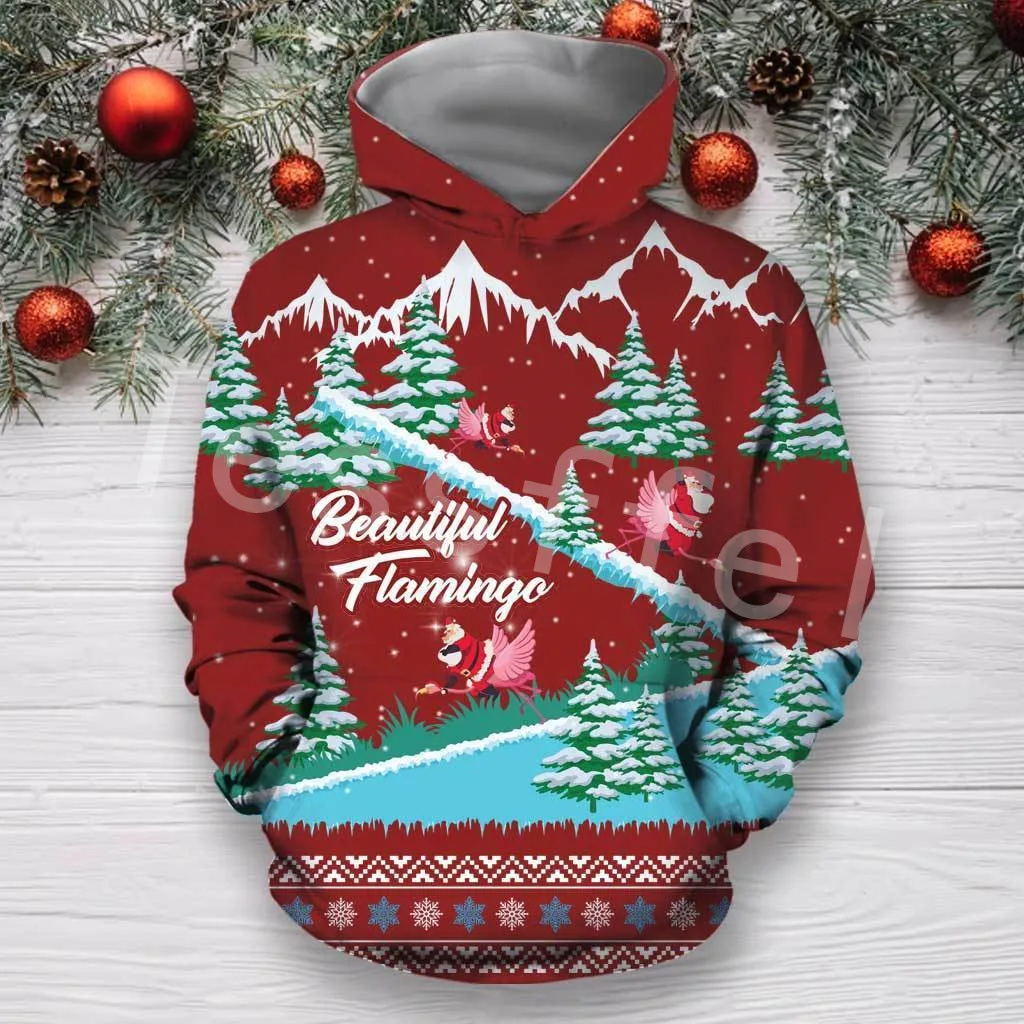 

Tessffel Merry Christmas Santa Claus 3D Printed Hoodies Sweatshirts Zip Hooded For Men And Women Casual Streetwear Style-C01