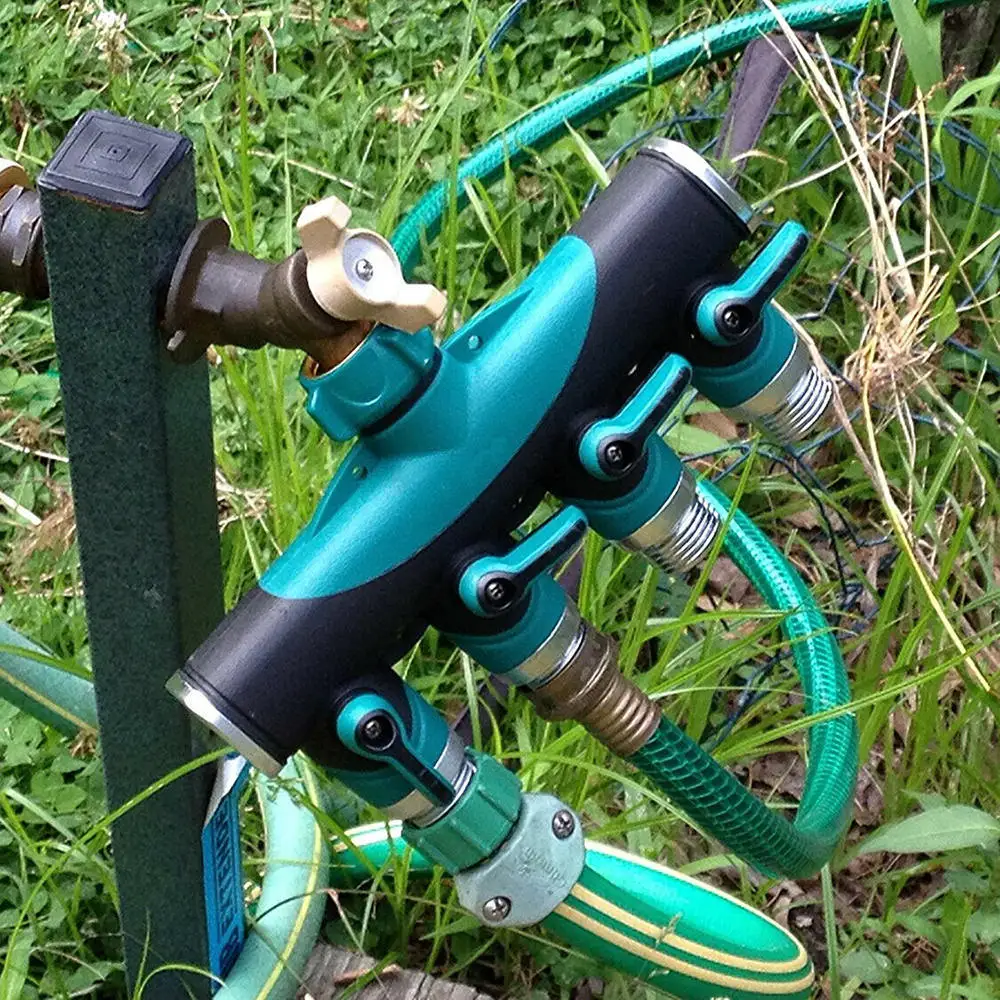 

Garden Hose Splitter 4 Ways Tap Hose Connectors Water EU/US Standard Tap Connectors Watering Irrigation Kit