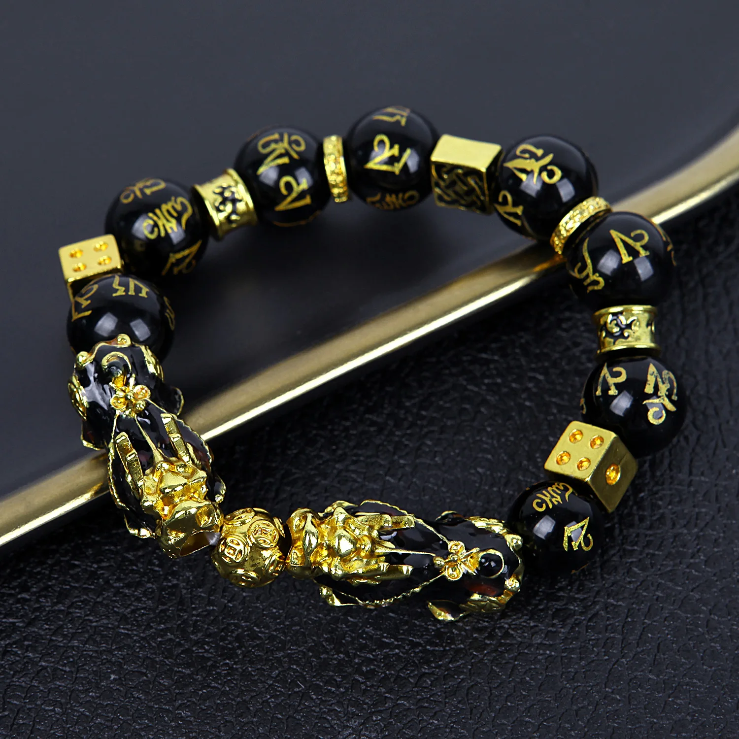 

Pixiu Ix Guardian Bracelet Brings Good Luck Wealth Beaded Bracelet Chinese Feng Shui Wristband Unisex Lucky Rich Man Woman