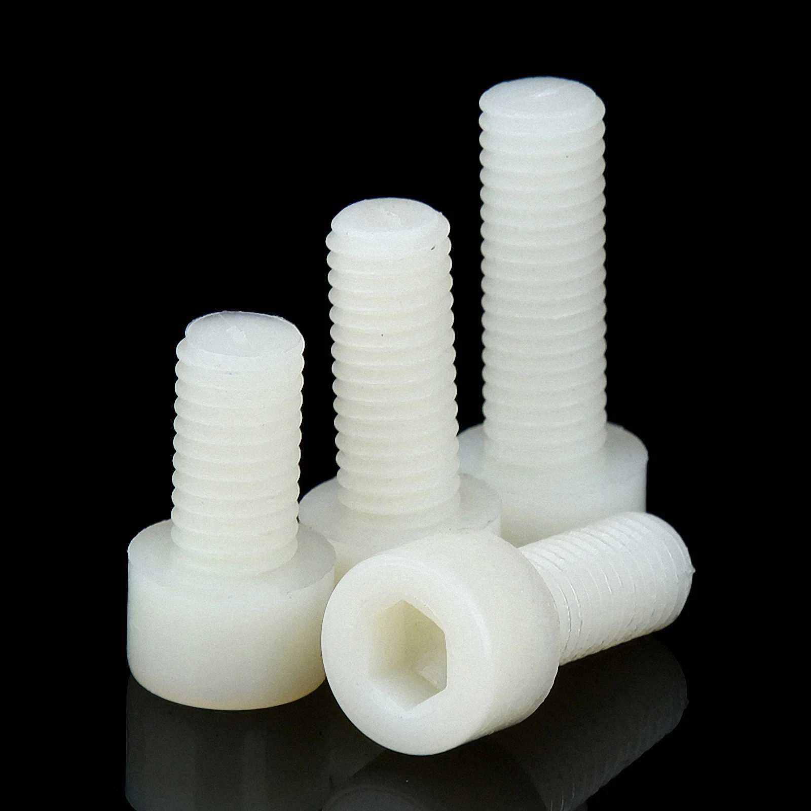 

10pcs M3 M4 M5 M6 M8 White Nylon Hex Socket Cup Head Screw Plastic Hexagon Screws Bolts Length 5-60mm