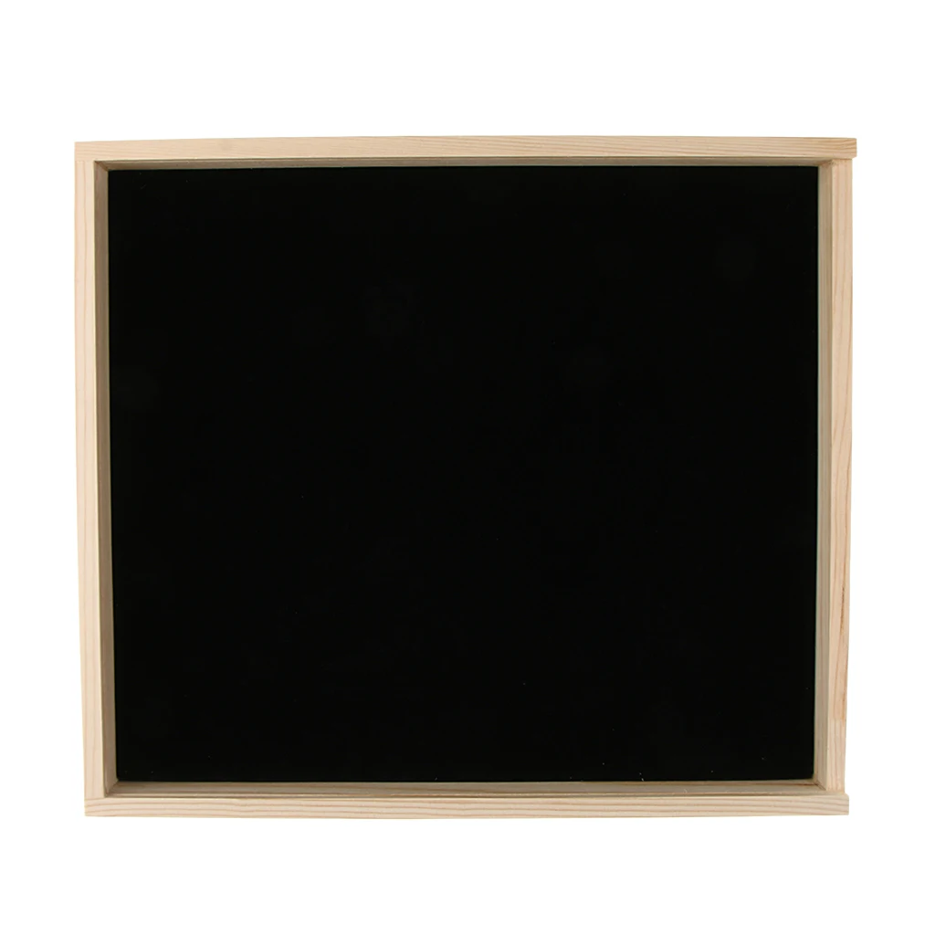 

Деревянные бархат органайзер для ювелирных изделий Дисплей Лотки кольцо Цепочки и ожерелья Держатель Витрина для хранения