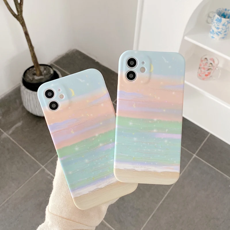 

Printed Pattern Lambskin Luxury Case For Iphone 12 Mini 11 Pro Max Xs Xr X SE 2020 7 8 Plus 12 Pro чехол Phone Cover Funda Coque