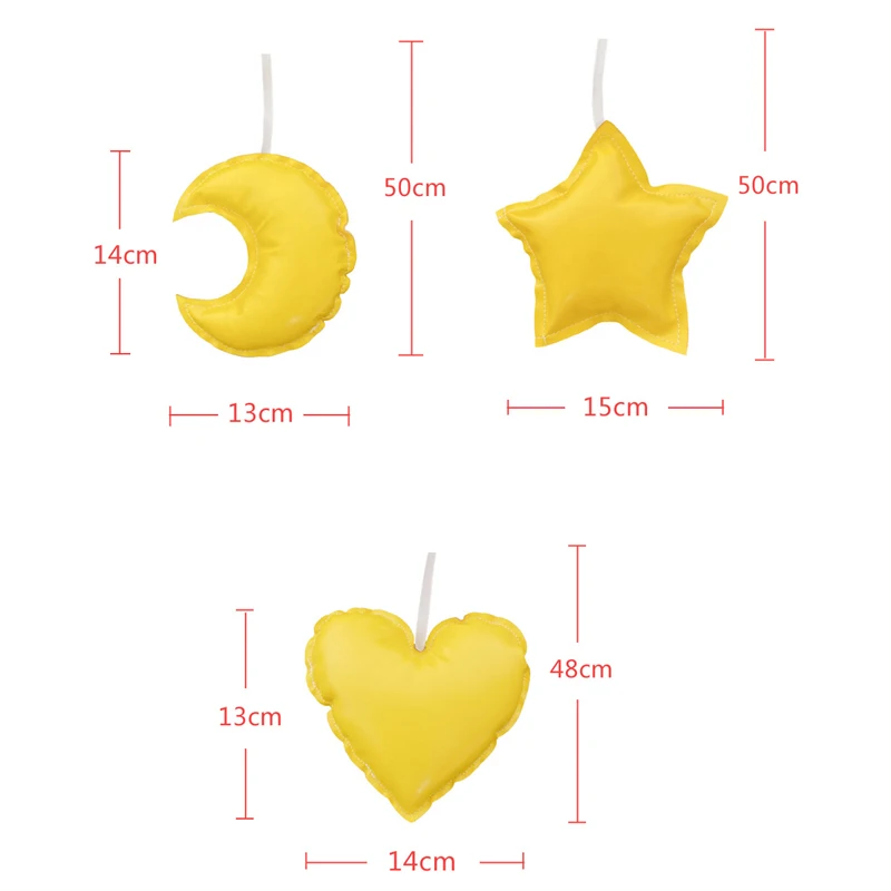 1 шт. скандинавские Звезды Луна настенное украшение в форме сердца любовь для
