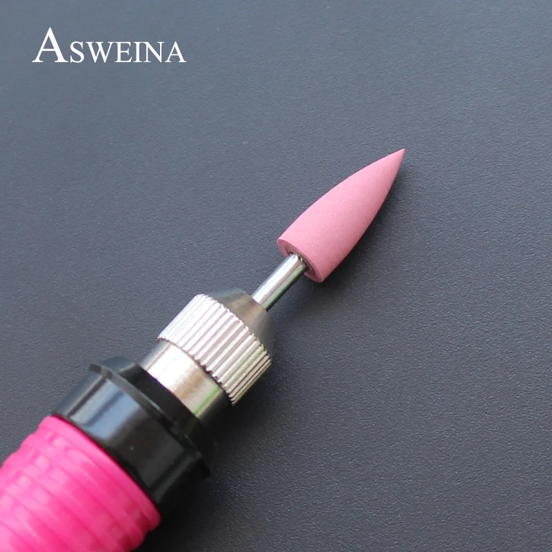 Asweina 1 шт. розовый цвет буфер для ногтей инструменты полировки электрического