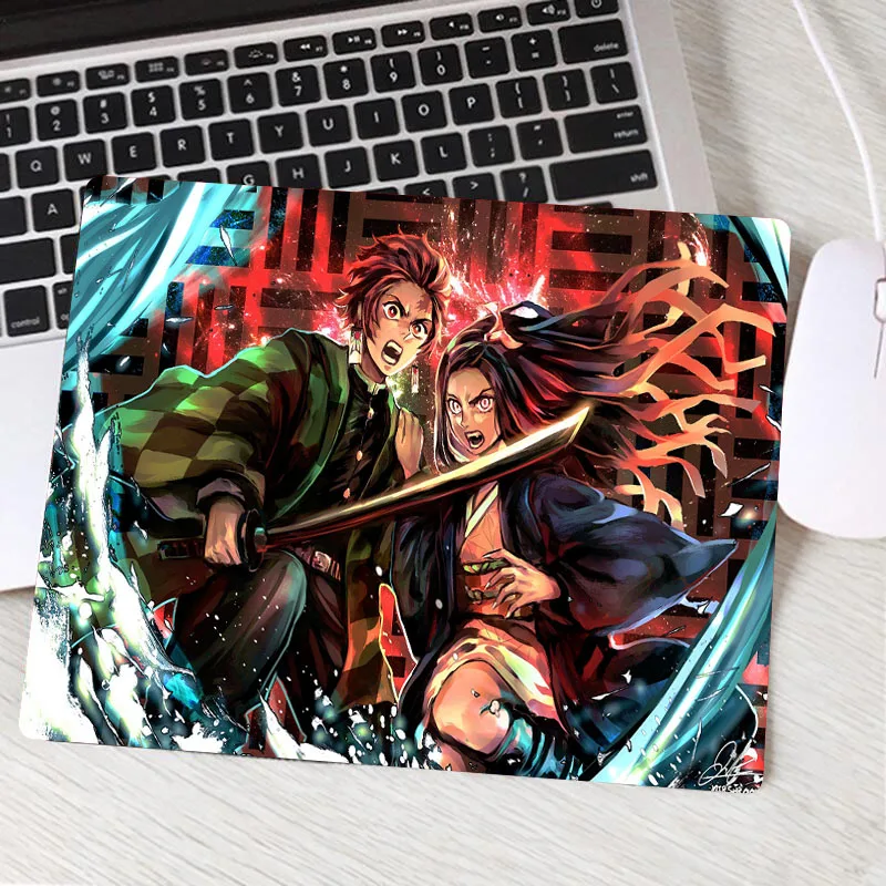 XGZ игровой коврик для мыши Kimetsu No Yaiba из натурального каучука, Настольный коврик для мыши небольшого размера - Цвет: Фиолетовый