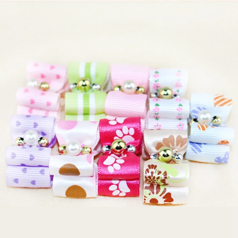 10 шт. банты для собак аксессуары домашних животных маленьких милый кот Головные