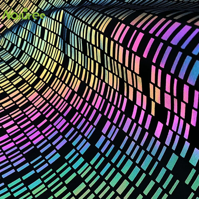 Светоотражающая светящаяся ткань 132 см для двора шитья украшения сделай сам