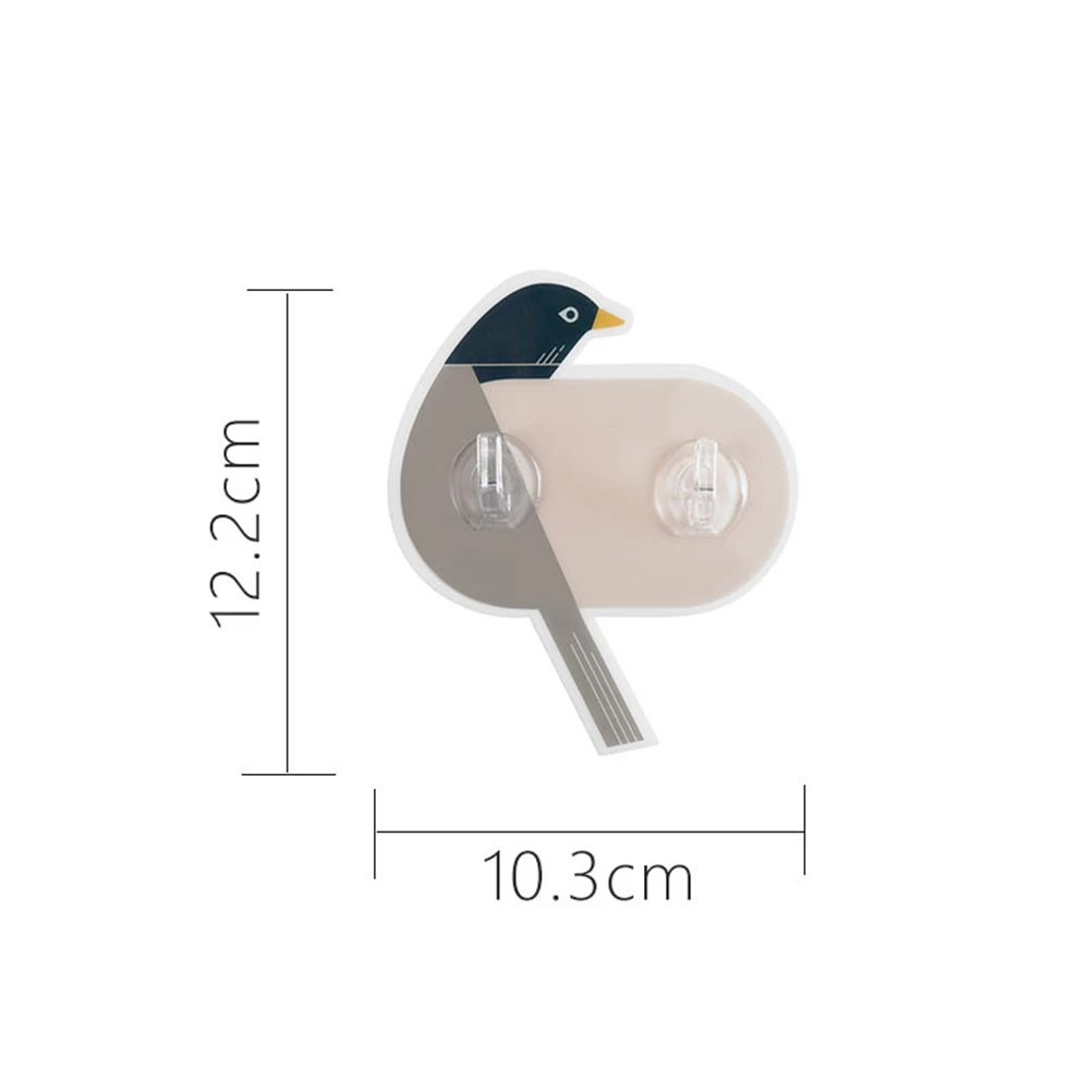 Мультфильм птица крючки клей без сверления Ванная комната Кухня Настенные