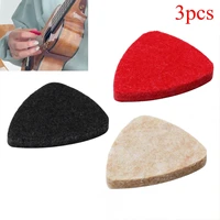 3pcs soft felt ukulele pick colorful mediator plectrum for concert soprano tenor ukulele 21 23 26
