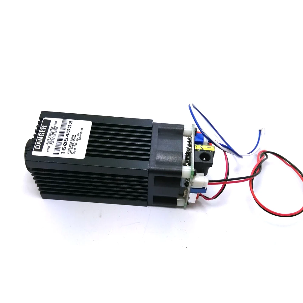 Лазерный модуль 300 нм МВт с TTL + вентилятор 12 В напряжение DIY лабораторная